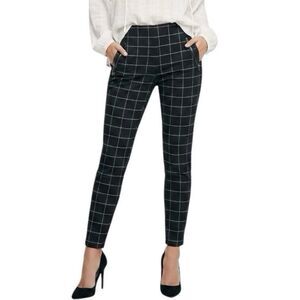 Massimo Fabro Womens Sz 10 Pants Plaid Trouser Preppy Office Career Italy
